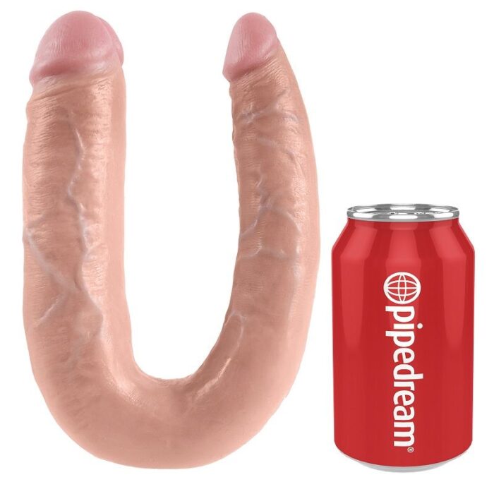 KING COCK - DILDO DOBLE PENETRACIÓN 17.8 CM NATURAL - CandyHot - Foto 4