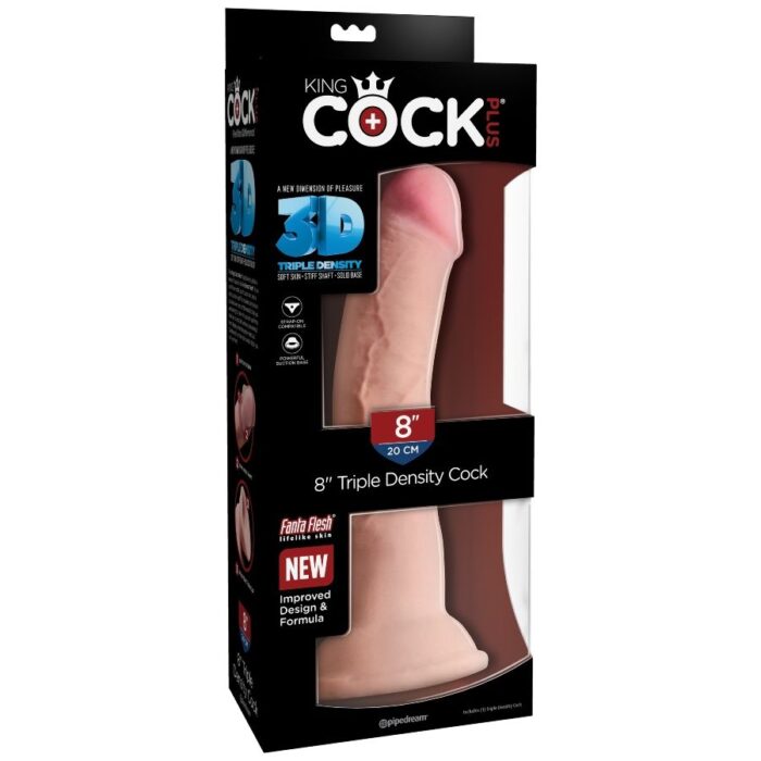 KING COCK - DILDO TRIPLE DENSIDAD 21.6 CM - CandyHot - Foto 6