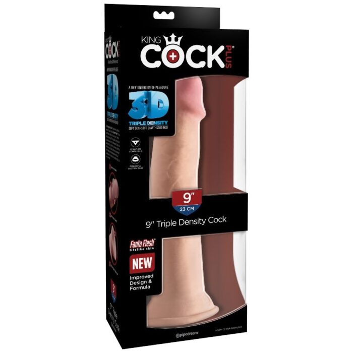 KING COCK - DILDO TRIPLE DENSIDAD 23 CM - CandyHot - Foto 6