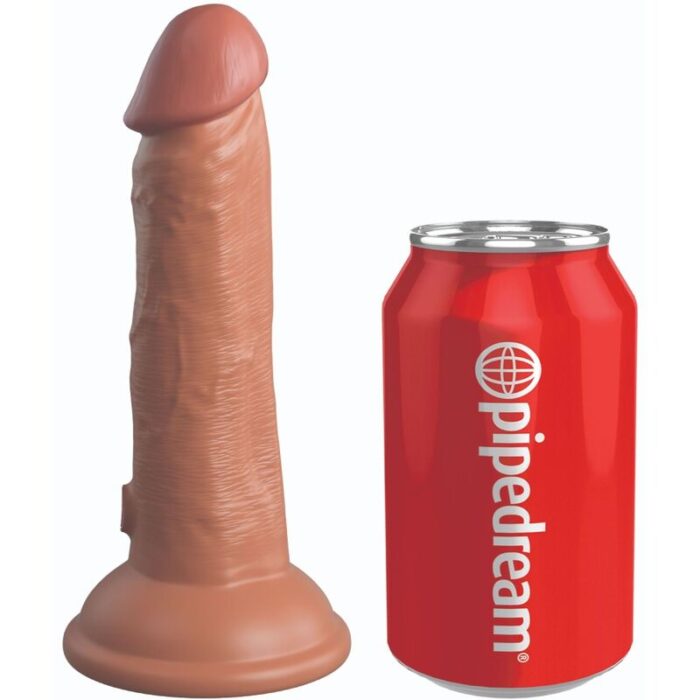 KING COCK - ÉLITE DILDO REALÍSTICO SILICONA 15.2 CM CARAMELO - CandyHot - Foto 1