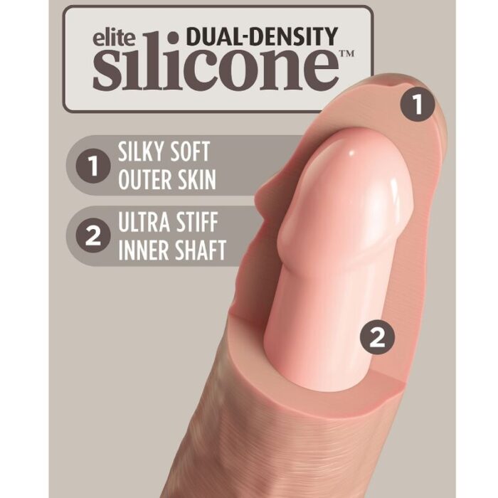 KING COCK - ÉLITE DILDO REALÍSTICO SILICONA 20.3 CM - CandyHot - Foto 4