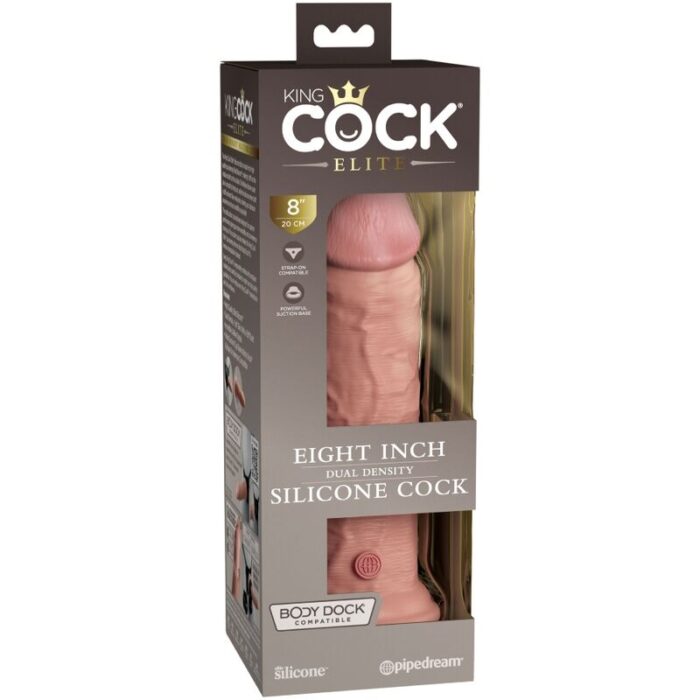 KING COCK - ÉLITE DILDO REALÍSTICO SILICONA 20.3 CM - CandyHot - Foto 5