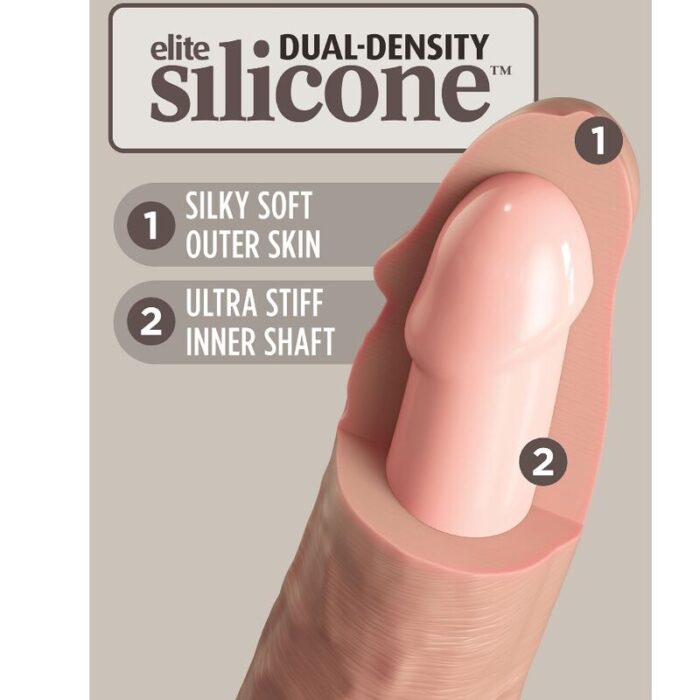 KING COCK - ÉLITE DILDO REALÍSTICO SILICONA 23 CM - CandyHot - Foto 4