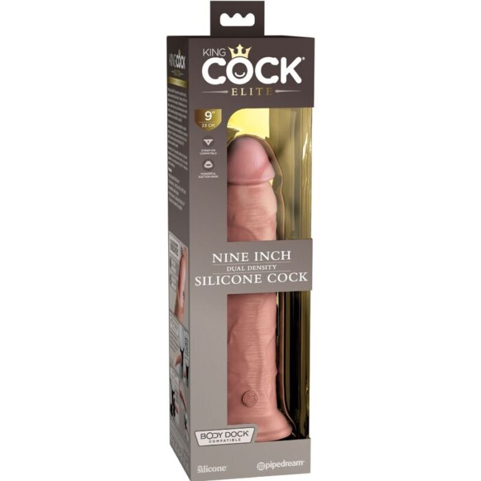 KING COCK - ÉLITE DILDO REALÍSTICO SILICONA 23 CM - CandyHot - Foto 5