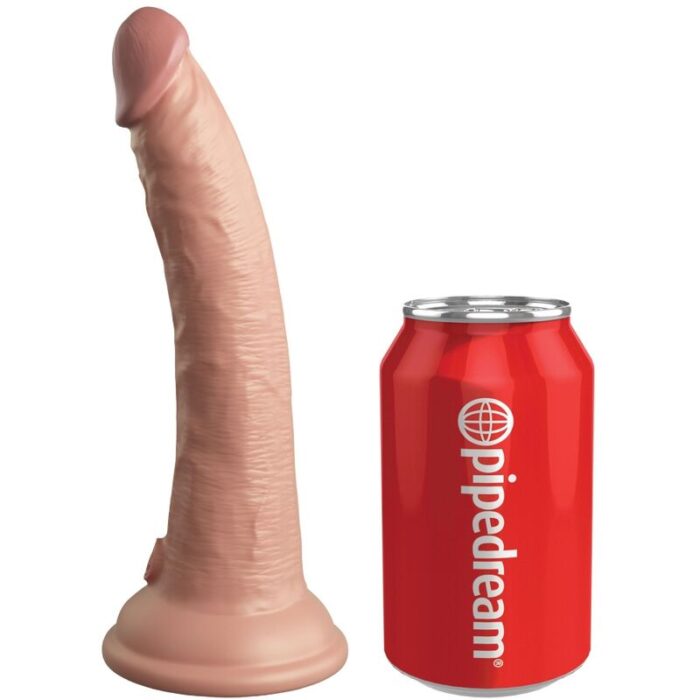 KING COCK - ÉLITE DILDO REALÍSTICO VIBRADOR & SILICONA CONTROL REMOTO 17.8 CM - CandyHot - Foto 1