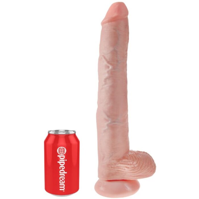 KING COCK - PENE CON TESTÍCULOS 35.6 CM COLOR NATURAL - CandyHot - Foto 3