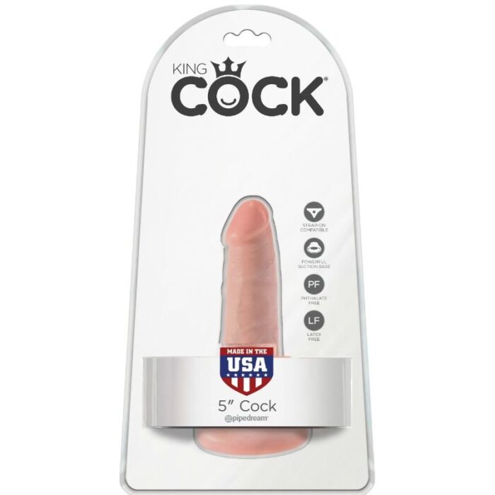 KING COCK - PENE REALÍSTICO 14 CM COLOR NATURAL - CandyHot - Foto 4
