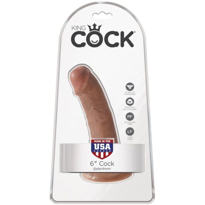 KING COCK - PENE REALÍSTICO 15 CM CARAMELO - CandyHot - Foto 6
