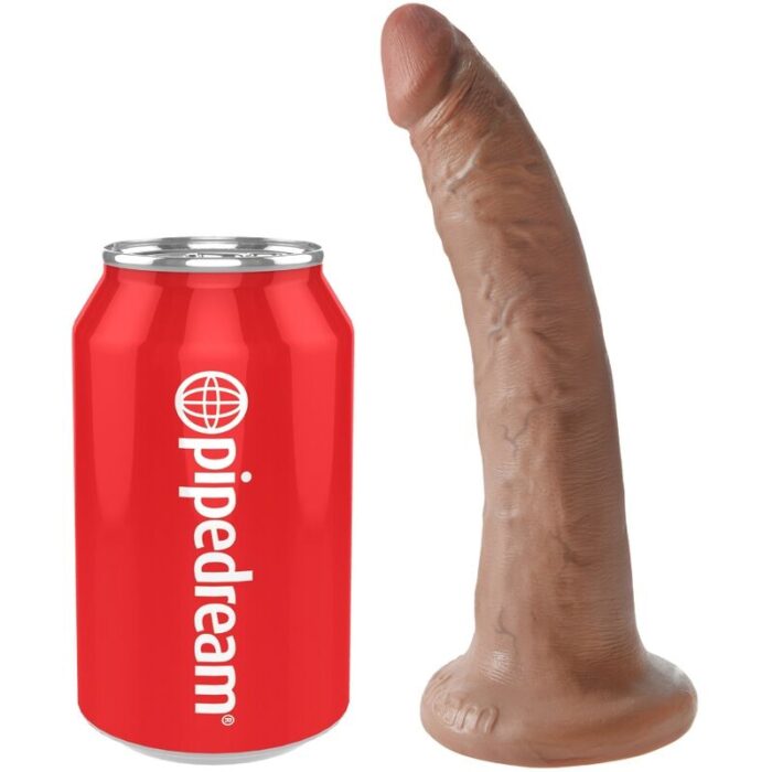 KING COCK - PENE REALÍSTICO 17.5 CM CARAMELO - CandyHot - Foto 4