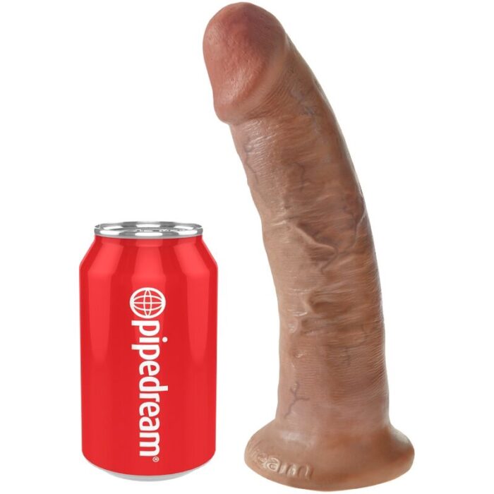 KING COCK - PENE REALÍSTICO 21.7 CM CARAMELO - CandyHot - Foto 5