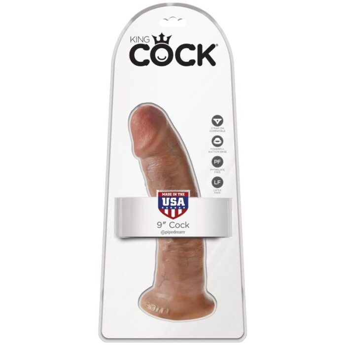 KING COCK - PENE REALÍSTICO 21.7 CM CARAMELO - CandyHot - Foto 6