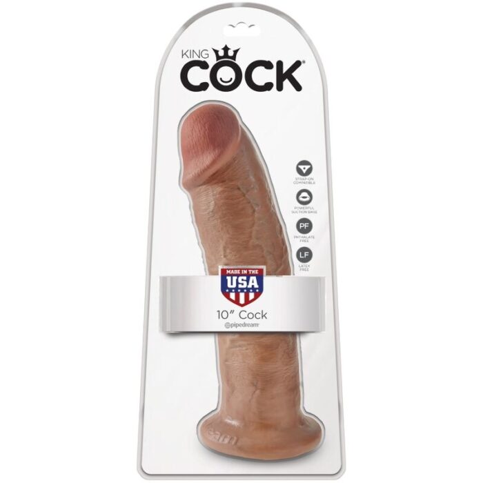 KING COCK - PENE REALÍSTICO 24 CM CARAMELO - CandyHot - Foto 6