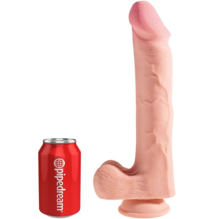 KING COCK - PENE REALÍSTICO 3D CON TESTÍCULOS 24.8 CM NATURAL - CandyHot - Foto 6