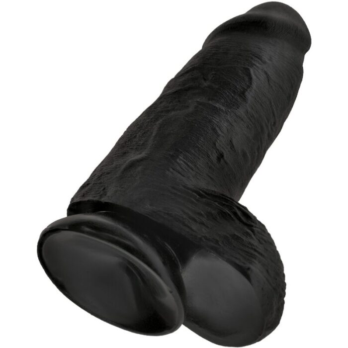 KING COCK - PENE REALÍSTICO CHUBBY 23 CM NEGRO - CandyHot - Foto 4