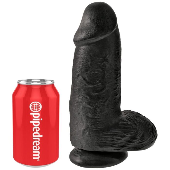 KING COCK - PENE REALÍSTICO CHUBBY 23 CM NEGRO - CandyHot - Foto 5
