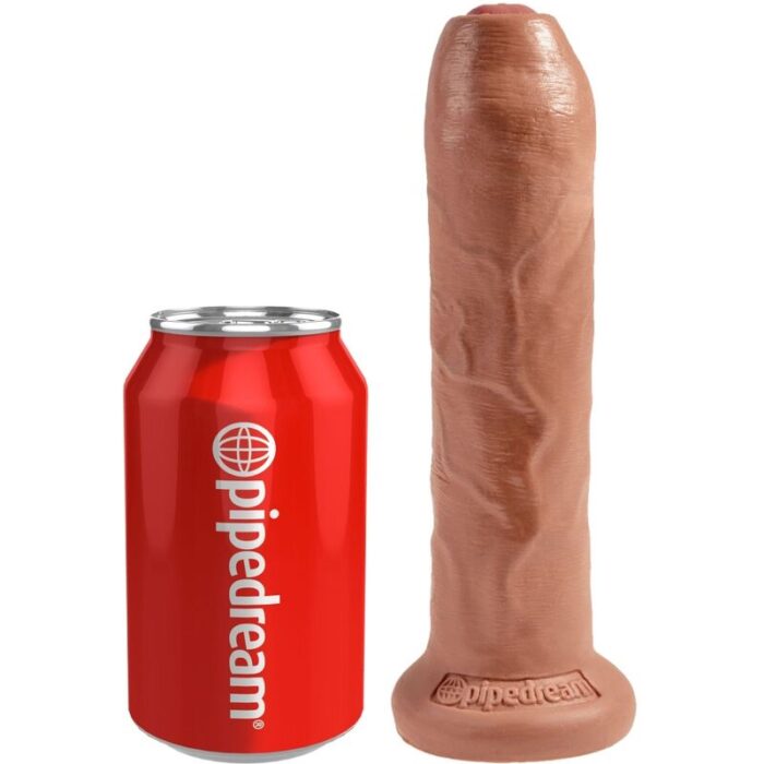 KING COCK - PENE REALÍSTICO CON PREPUCIO 17.8 CM CARAMELO - CandyHot - Foto 2