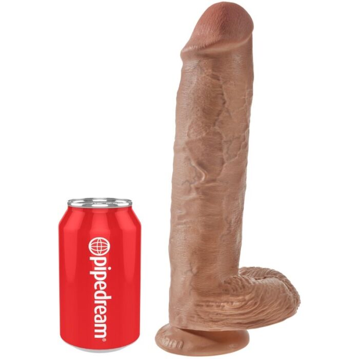 KING COCK - PENE REALÍSTICO CON TESTÍCULOS 22.6 CM CARAMELO - CandyHot - Foto 5