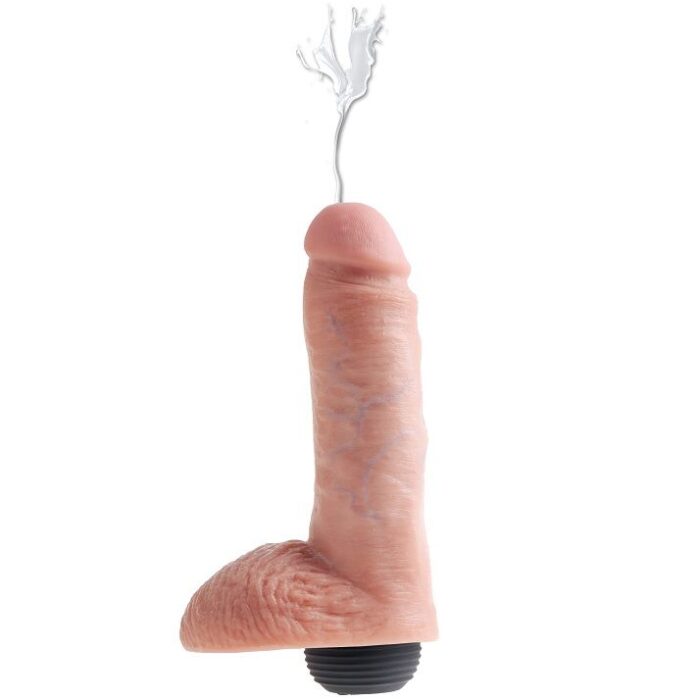 KING COCK - PENE REALÍSTICO EYACULADOR NATURAL 20.32 CM - CandyHot - Foto 2