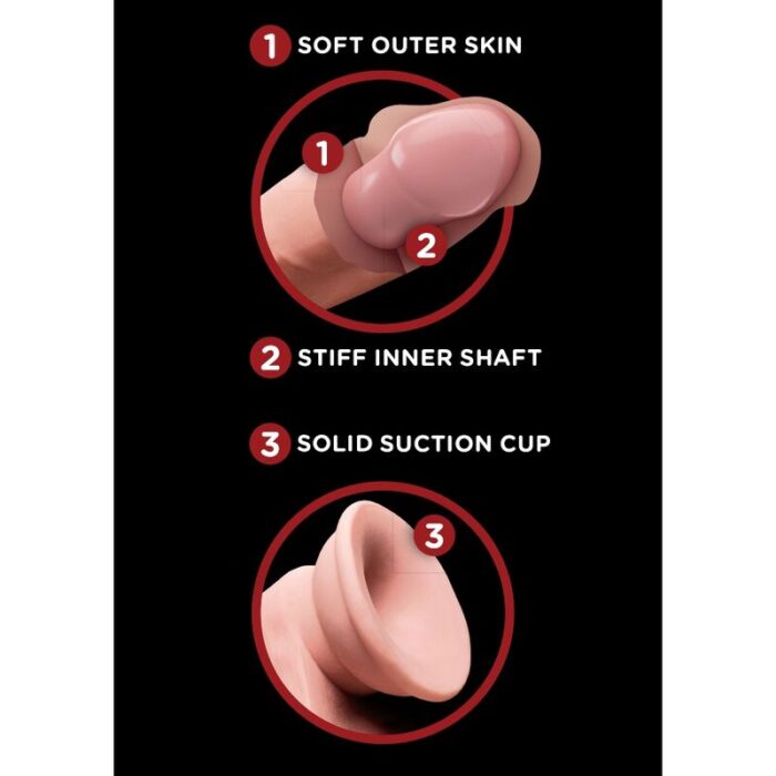 KING COCK - PLUS 3D DILDO SWINGING BALLS 20.3 CM - CandyHot - Foto 6