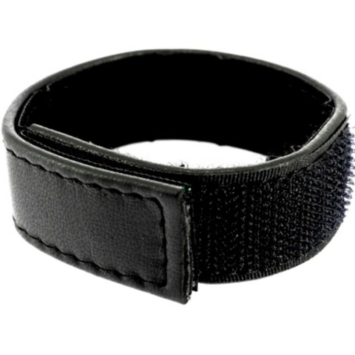 LEATHER BODY - CORREA CUERO AJUSTABLE CON VELCRO PARA PENE NEGRO - CandyHot - Foto 1