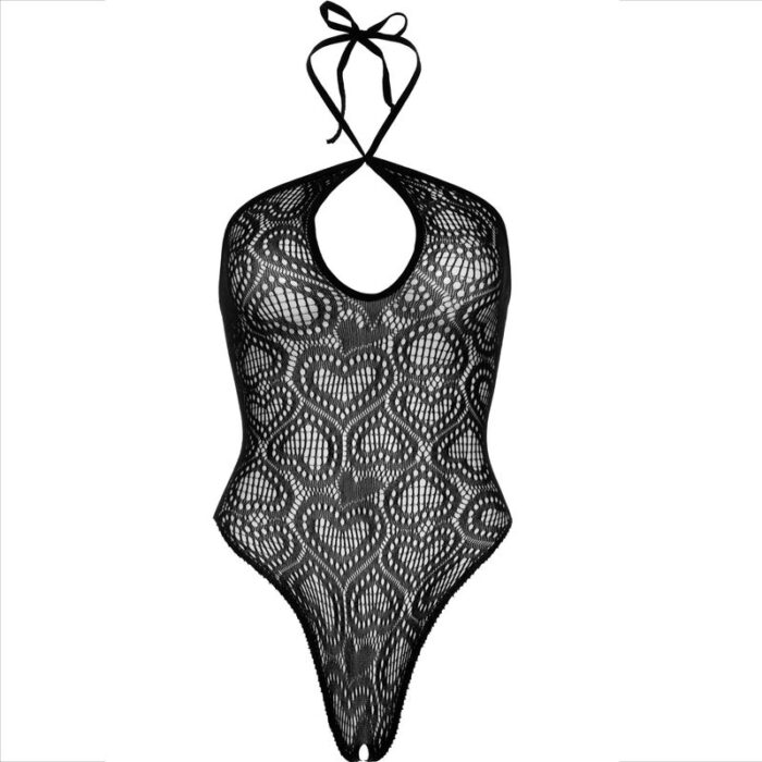 LEG AVENUE - BODY CUELLO HALTER SIN COTURAS NEGRO - CandyHot - Foto 6