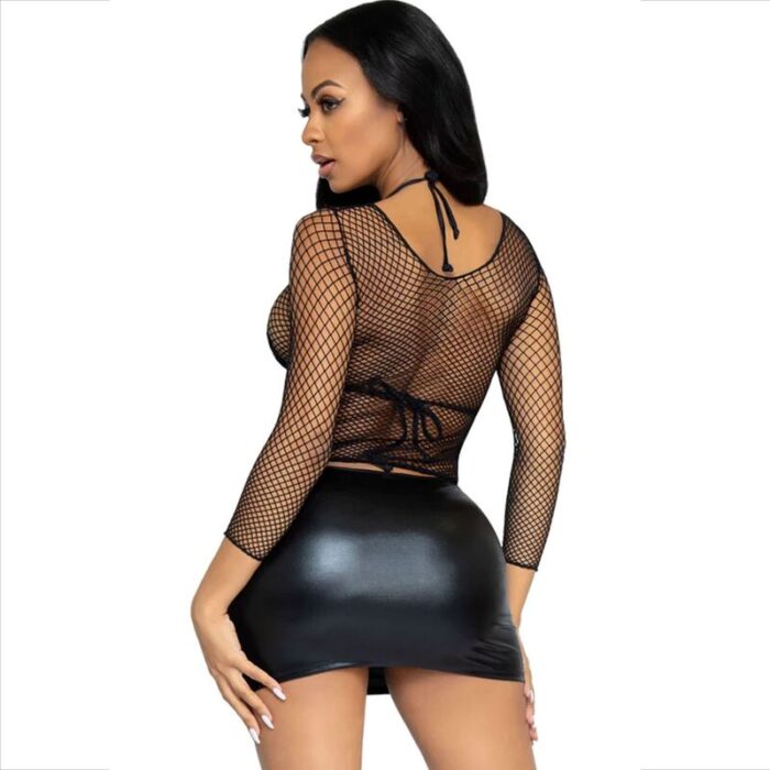 LEG AVENUE - CAMISETA RED MANGA LARGA NEGRO - CandyHot - Foto 3