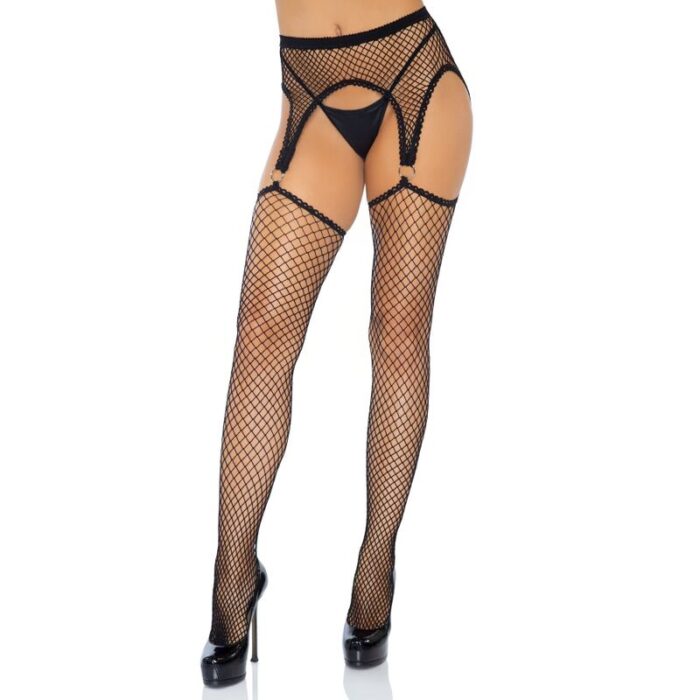 LEG AVENUE - INDUSTRIAL MEDIAS - LIGUERO CON ANILLAS CUERPO DE RED TALLA ÚNICA - CandyHot - Foto 3
