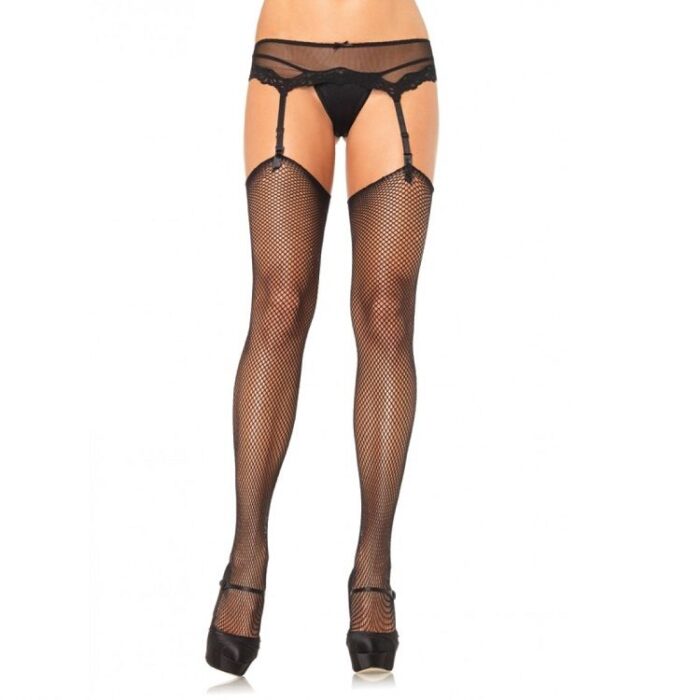 LEG AVENUE - MEDIAS DE RED SIN SILICONA AUTOADHERENTE SUPERIOR - CandyHot - Foto 1