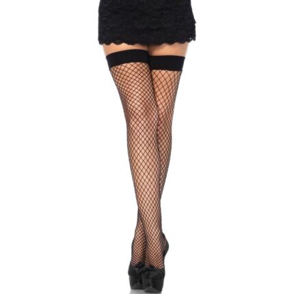 LEG AVENUE - MEDIAS EN RED NEGRAS TALLA ÚNICA - CandyHot - Foto 1