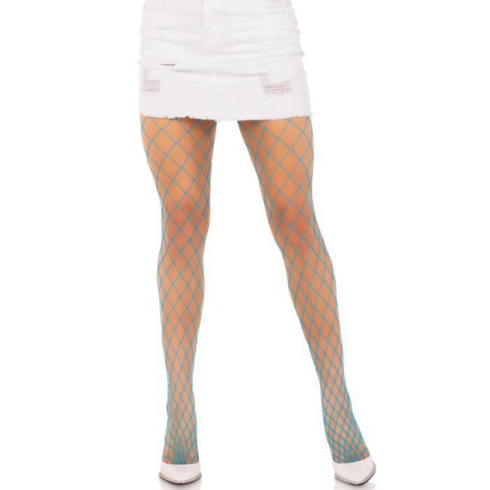 LEG AVENUE - PANTIMEDIAS REJILLA DIAMANTE AZUL - CandyHot - Foto 1