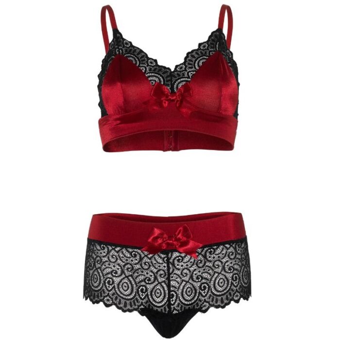 LEG AVENUE - SET DOS PIEZAS ROJO Y NEGRO S/M - CandyHot - Foto 4