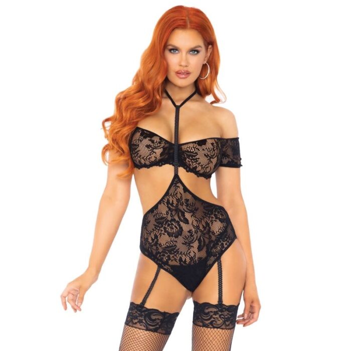 LEG AVENUE - SET DOS PIEZAS TOP & TEDDY M/L - CandyHot - Foto 3