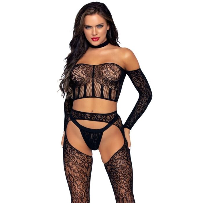 LEG AVENUE - SET TRES PIEZAS TALLA ÚNICA - CandyHot - Foto 1