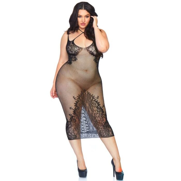 LEG AVENUE - VESTIDO EN CUERPO DE RED 1X-2X - CandyHot - Foto 1