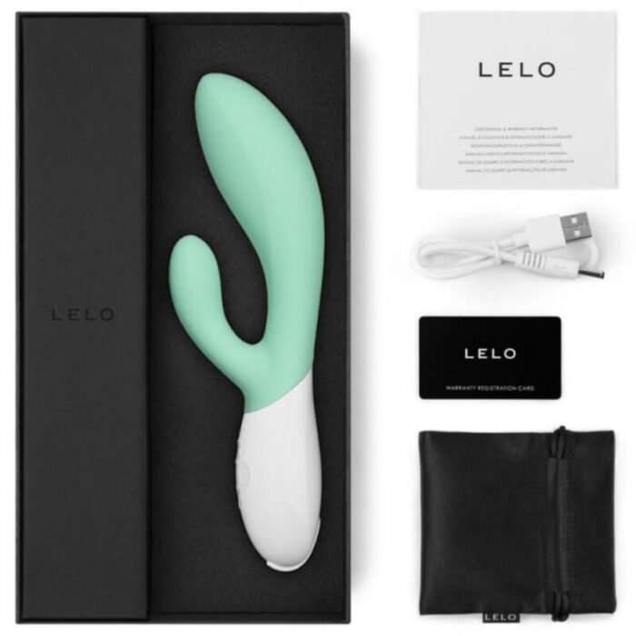 LELO - INA 3 VERDE VIBRADOR RABBIT LUJO VERDE AGUA - CandyHot - Foto 4