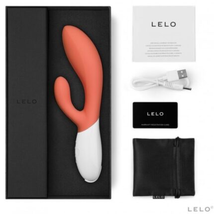 LELO - INA 3 VIBRADOR RABBIT LUJO CORAL - CandyHot - Foto 2