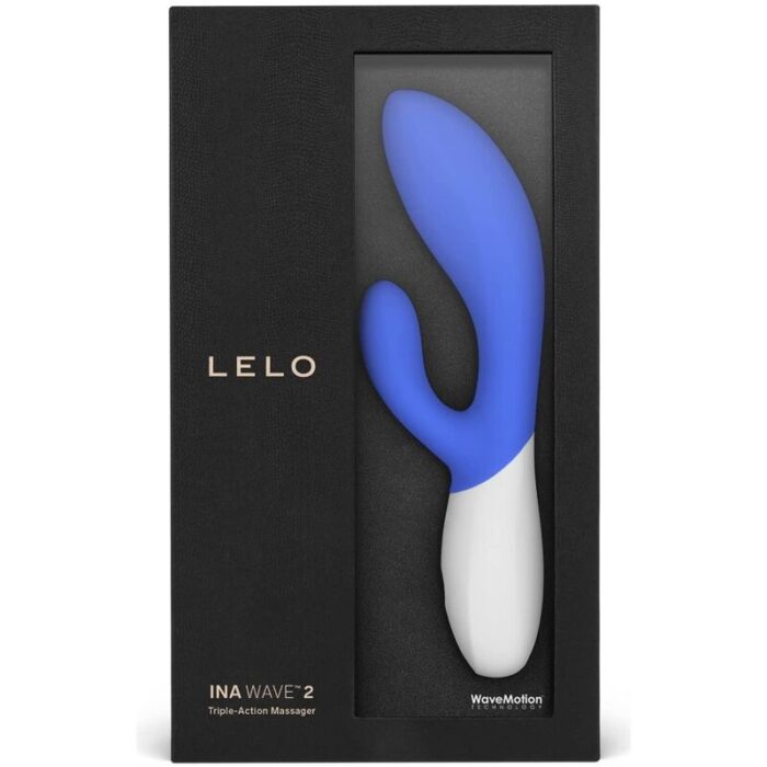LELO - INA WAVE 2 VBRADOR LUJO MOVIMIENTO ESPECIAL AZUL - CandyHot - Foto 4