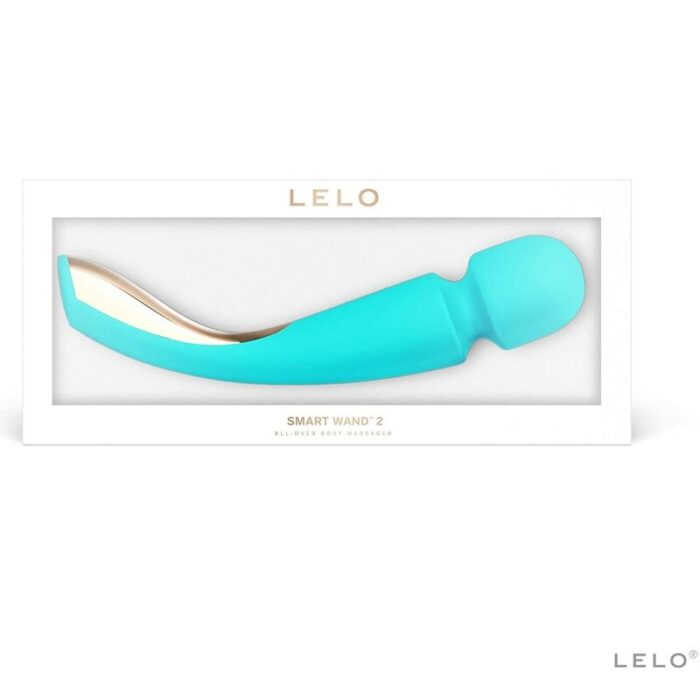LELO - MASAJEADOR SMART MEDIUM WAND 2 VERDE AGUA - CandyHot - Foto 4