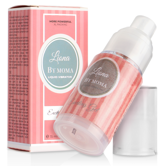 LIONA BY MOMA - VIBRADOR LIQUIDO EXCITING GEL 15 ML - CandyHot - Foto 1