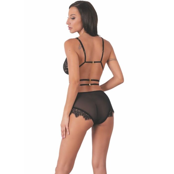LIVCO CORSETTI FASHION - DREZNA LC 90733 SUJETADOR + PANTY NEGRO S/M - CandyHot - Foto 2