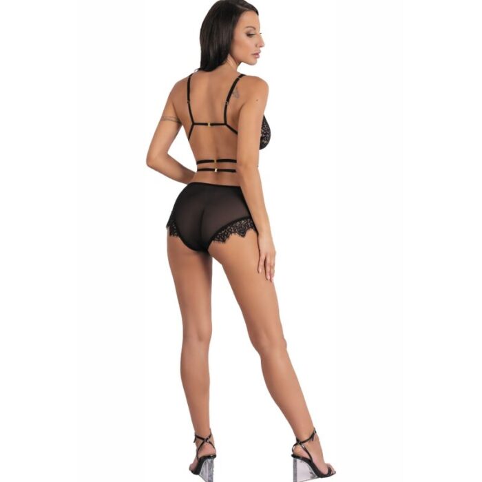 LIVCO CORSETTI FASHION - DREZNA LC 90733 SUJETADOR + PANTY NEGRO S/M - CandyHot - Foto 4