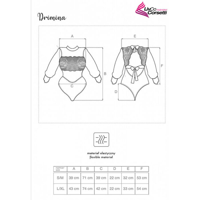 LIVCO CORSETTI FASHION - DRIMINA LC90690 BODY AZUL MARINO S/M - CandyHot - Foto 4