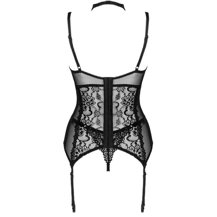LIVCO CORSETTI FASHION - GIELLANDRA FOR THE SENSES COLLECTION CORSET + PANTY NEGRO S/M - CandyHot - Foto 4