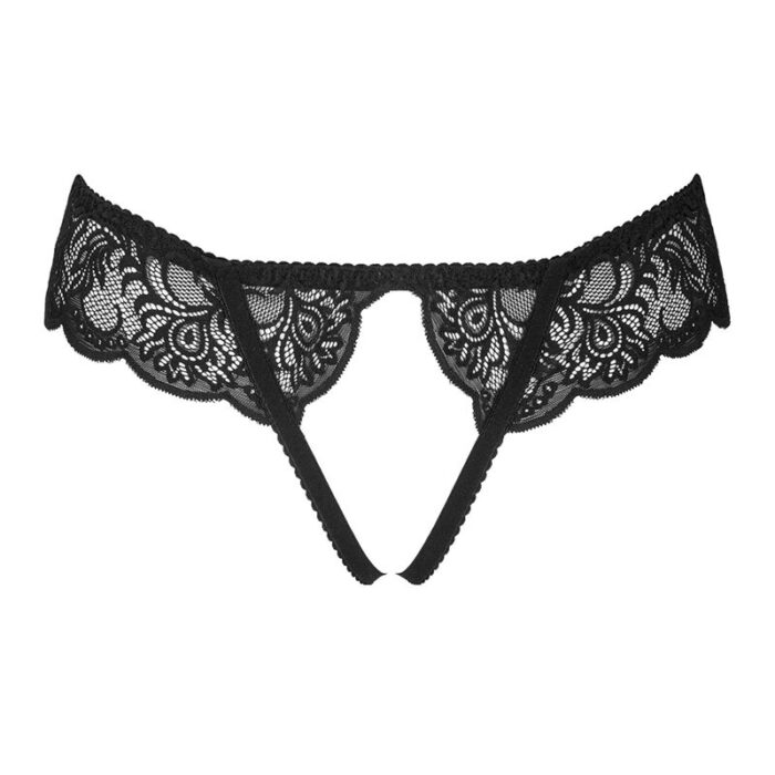 LIVCO CORSETTI FASHION - LOVE STORY LC 90679 PANTY CROTCHLESS NEGRO L/XL - CandyHot - Foto 4
