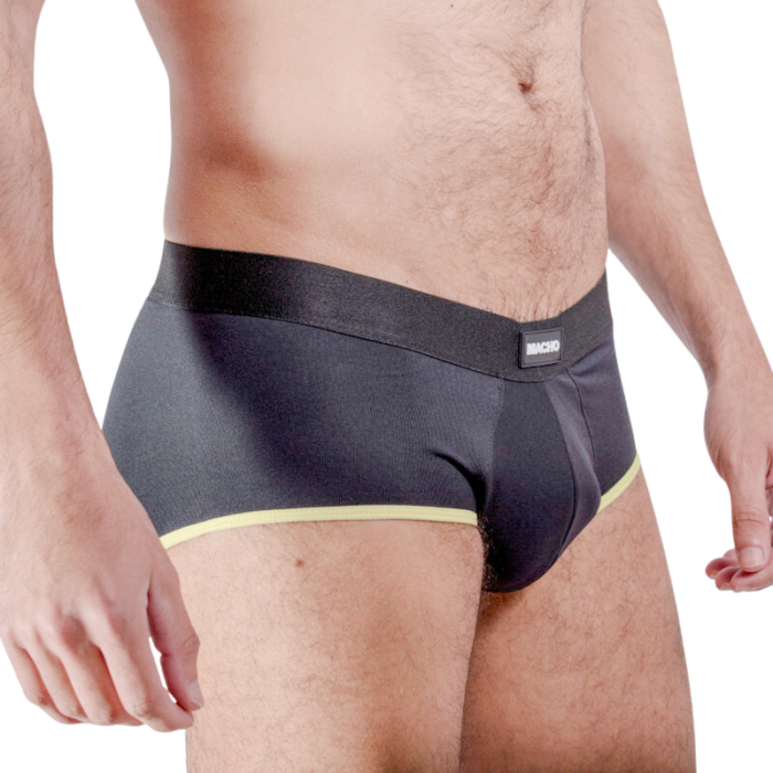 MACHO - MS24A CALZONCILLO BRIEF DARK AMARILLO L - CandyHot - Foto 2