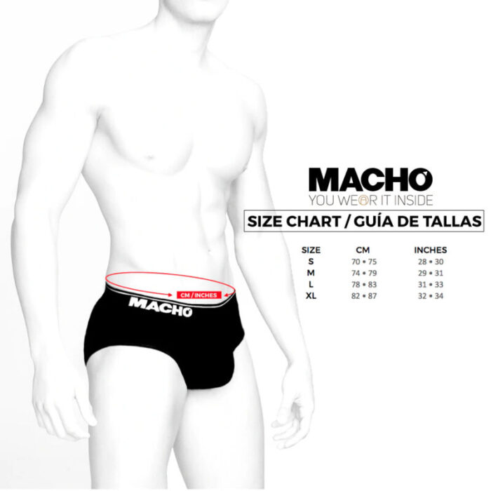 MACHO - MS24A CALZONCILLO BRIEF DARK AMARILLO L - CandyHot - Foto 4