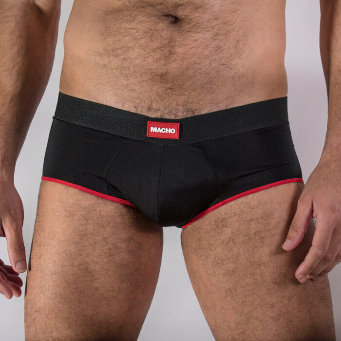 MACHO - MS24R CALZONCILLO BRIEF DARK ROJO S - CandyHot - Foto 1