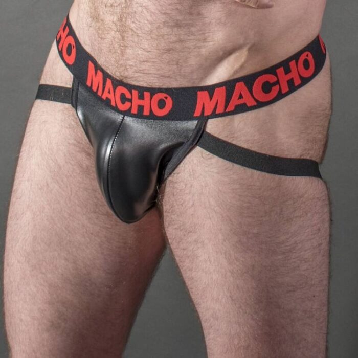 MACHO - MX25RC JOCK CUERO ROJO M - CandyHot - Foto 2