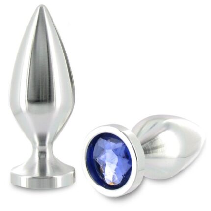 METAL HARD - ANAL PLUG ALIMINUM COLOR CRISTAL MEDIANO 8.89CM - CandyHot - Foto 1