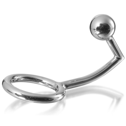 METAL HARD - COCK RING ANILLO CON GANCHO INTRUDER ANAL 40MM - CandyHot - Foto 1